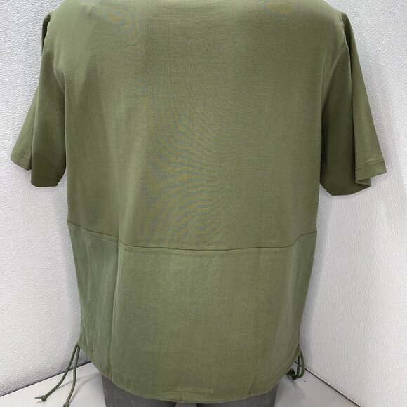 G-Star Raw Men’s Woven Mix Boxy T-Shirt – Four Leaf Clover Green - Picture 11 of 14